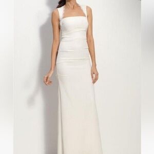 Nicole‎ Miller Taryn D10014 Wedding Dress Ivory Plus Sized 14